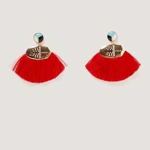 ZARA fringe earrings NWOT